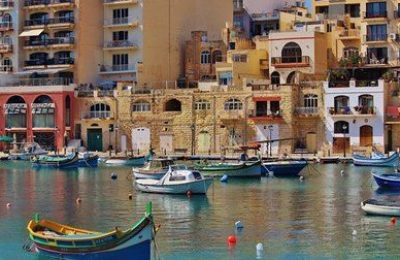 View from a pier in Malta